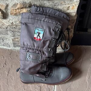 Pajar Charcoal Lace-Up Winter Boots